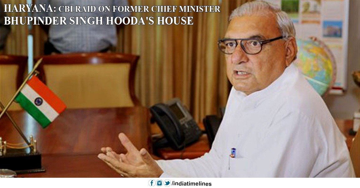 CBI Raid On Former Chief Minister Bhupinder Singh Hooda's House