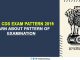 UPSC CDS Exam Pattern 2019