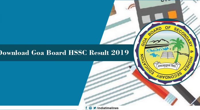 Goa Board 12th Result 2019