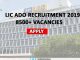 LIC ADO Recruitment 2019 Notification