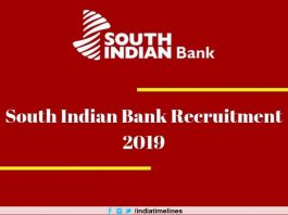 South Indian Bank Recruitment 2019