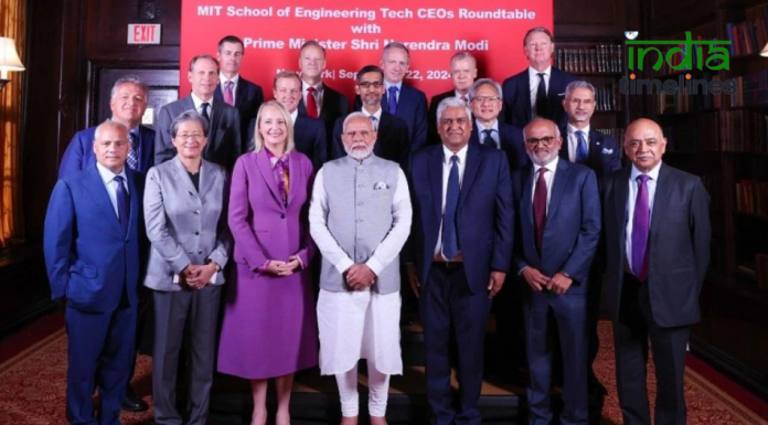 PM Modi Meets Tech CEOs In New York, Discusses Emerging Technology