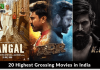 Top 20 Indian Movies Box Office Collection Worldwide Banner