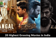 Top 20 Indian Movies Box Office Collection Worldwide Banner