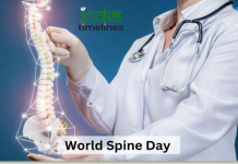 World Spine Day Raising Banner