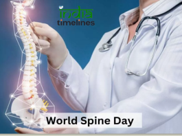 World Spine Day Raising Banner