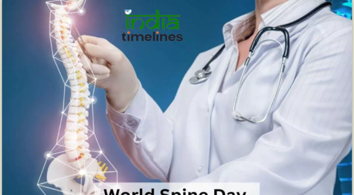 World Spine Day Raising Banner