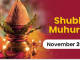 November 2024 Muhurat Dates and Timings Banner